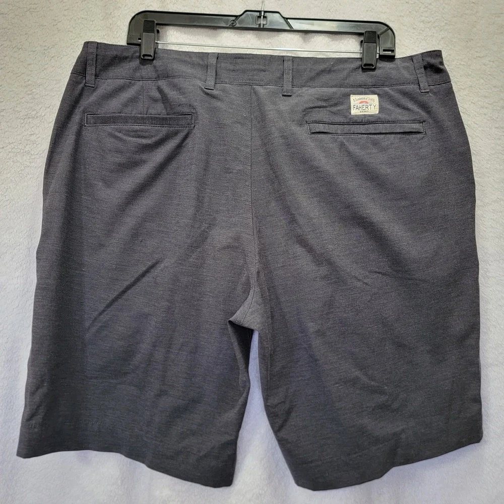 Faherty Shorts Mens 36 Gray All Day Drawstring Chino Stretch Casual Pockets Gray
